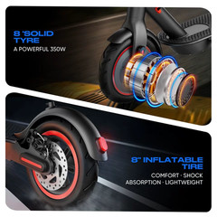 Adults Electric Scooter 30KM/H Foldable Scooter & Shock Absorption App Control