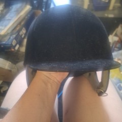 Vintage Crown Shield Equestrian Riding Helmet