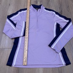 Kerrits Women’s Equestrian Long Sleeve 1/4 Zip Riding Shirt Purple Size M