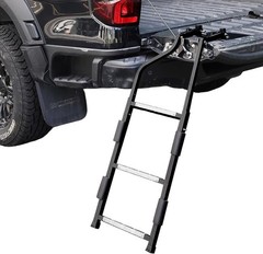 Tailgate Ladder for Pickup Truck, Universal 34″-42″ Height Adjustable Tailgat…