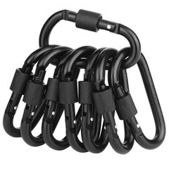 Locking Carabiner Clip, Vonpri 3 Inch D Ring Clips Spring Snap Key Chain Hook…
