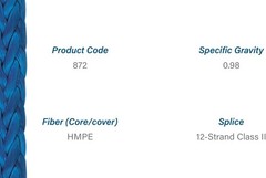 High-Performance 600ft Dyneema Rope – 7/64in, 1600lb Strength, Multiple Colors
