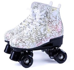 Amazon Speed Quad White Rainbow/Multicolor Roller Skates Size: 39(Women)
