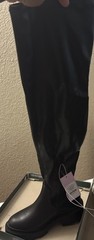 New Look Everest Tall Boots Memory Foam Black Women’s US 7 Synthetic