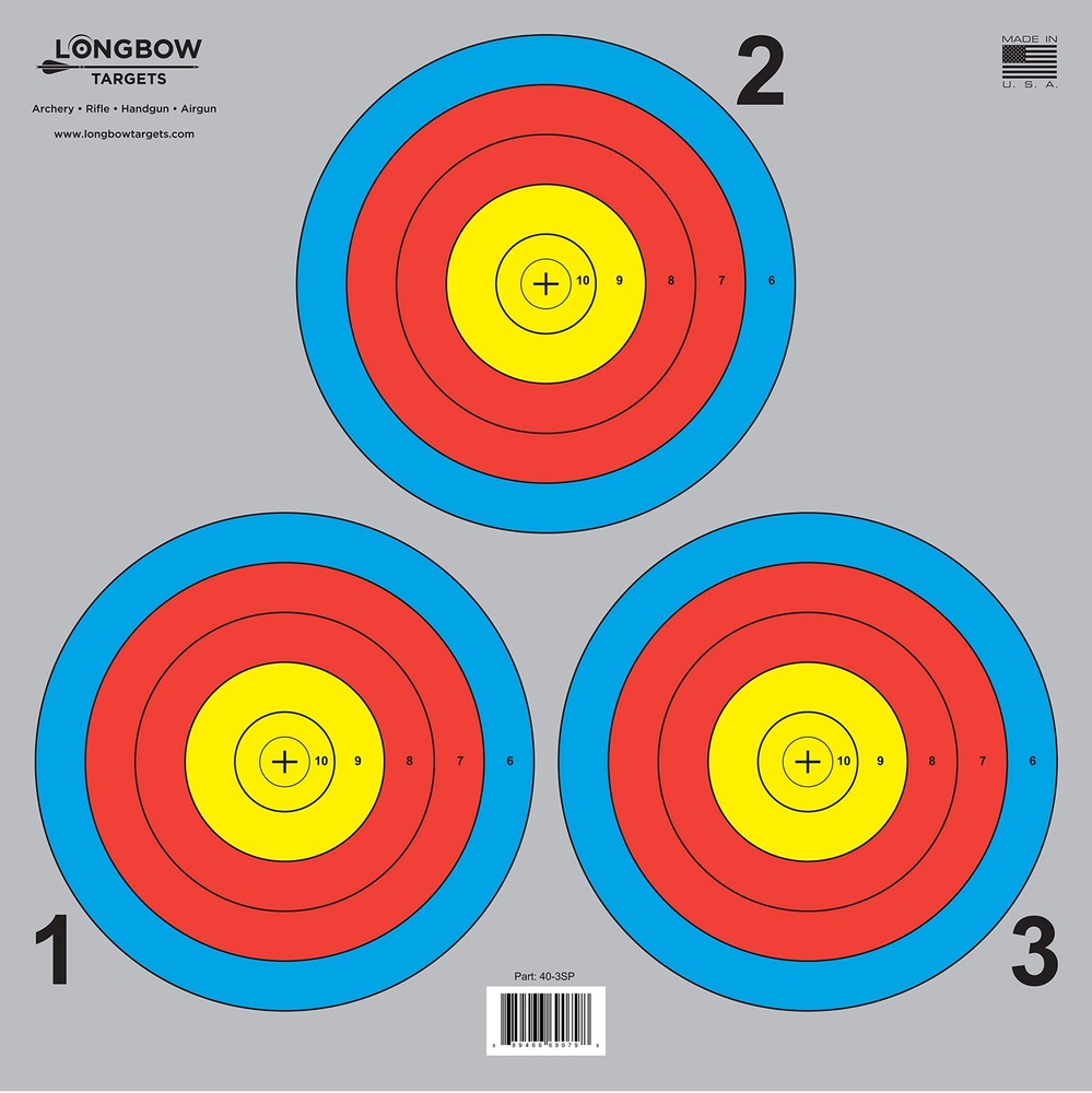 Archery 5 SPOT & 3 SPOT Vegas Targets by Longbow 8, 20, 50 & 200 Packs 3 Spot…