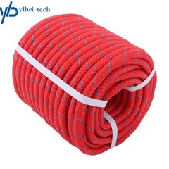 1/2in × 125ft Double Braided Polyester Rope Breaking Strength 8400 Pounds Red