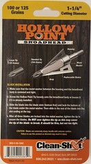 Hollow Point Broadheads Arrow Blade 100 and 125 Grains 3 Pack