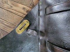 WWI UNITED STATES CALVALRY LEATHER SADDLE BAGS EXTRAORDINARY CONDITION BY LONG