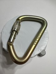 DMM Wales Steel Locking Carabiner Screw Gate 45kN Industrial D-Shape Snap Hook