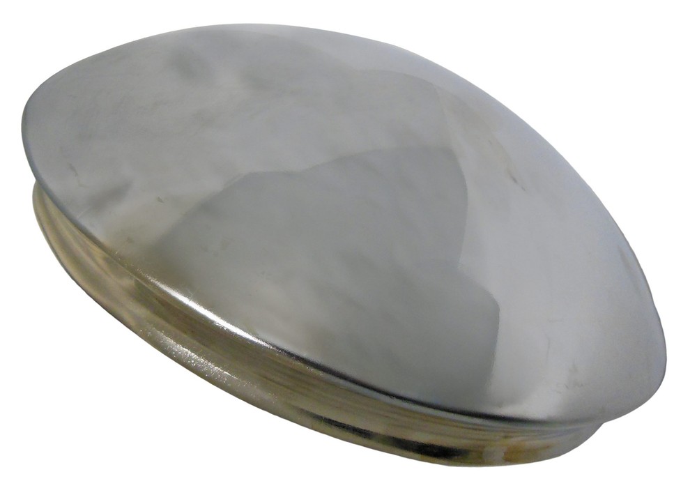 Baby Moon Chrome Hub Cover (8 in.) for Vintage Golf Carts Trailers Go Kart