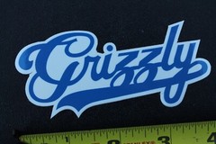 Grizzly Skateboards Griptape Baseball Blue OG Z58B Vintage Skateboarding STICKER
