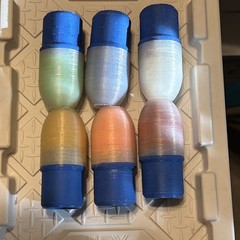 6 Pack 37mm Chalk Cobray Safe Practice Signaling Kit- Translucent Chalk Filled