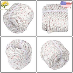 5/8in×120ft Double Braid Polyester Rope 1790lbs Breaking Strength Strong Pulling