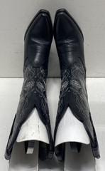 Durango Women’s 13″ Rosewood Black Floral Embroidered Western Boots Size 6M