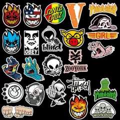 100 Skateboard Stickers Pack Lot Bomb Luggage Laptop Graffiti Tide Brand Decals