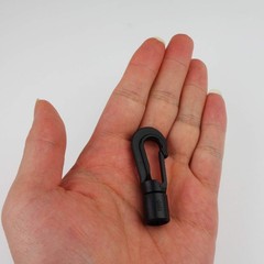 Zelerdo 20 Pack Kayaks Bungee Shock Cord Hook for 3/16 inch 0.7 inches, Black