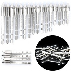 12PCS Archery 4.2mm Insert Arrow Heads Target Point Tip Broadhead Shaft DIY Hunt