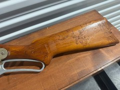 Folk Art Carved Daisy Model 111 Very Nice & 2 Model 36 In Custom Wood Case Look!