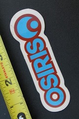OSIRIS Osiris Skateboard Shoes Red Blue Clear 90’s Vintage Skateboarding STICKER