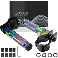 M8 Motorcycle Folding Rearsets Foldable Motorbike Footrest Type B Colorful