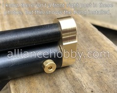 Crosman 1377 1322 P1377 P1322 Solid Brass Barrel Band + Front Sight Post
