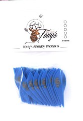 2.5″ Vanes Tonys All New Super Wave Archery Vanes Blue 50PK TNYSWV3343F