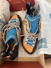 SCARPA Techno X Climbing Shoes US 10 EU 43.5 Medium D Multi-Color Italy