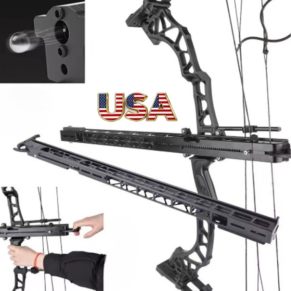 Rapid Bow Archery Launcher Compound Bow Set Shooter Steel Ball Hunting Shooting
