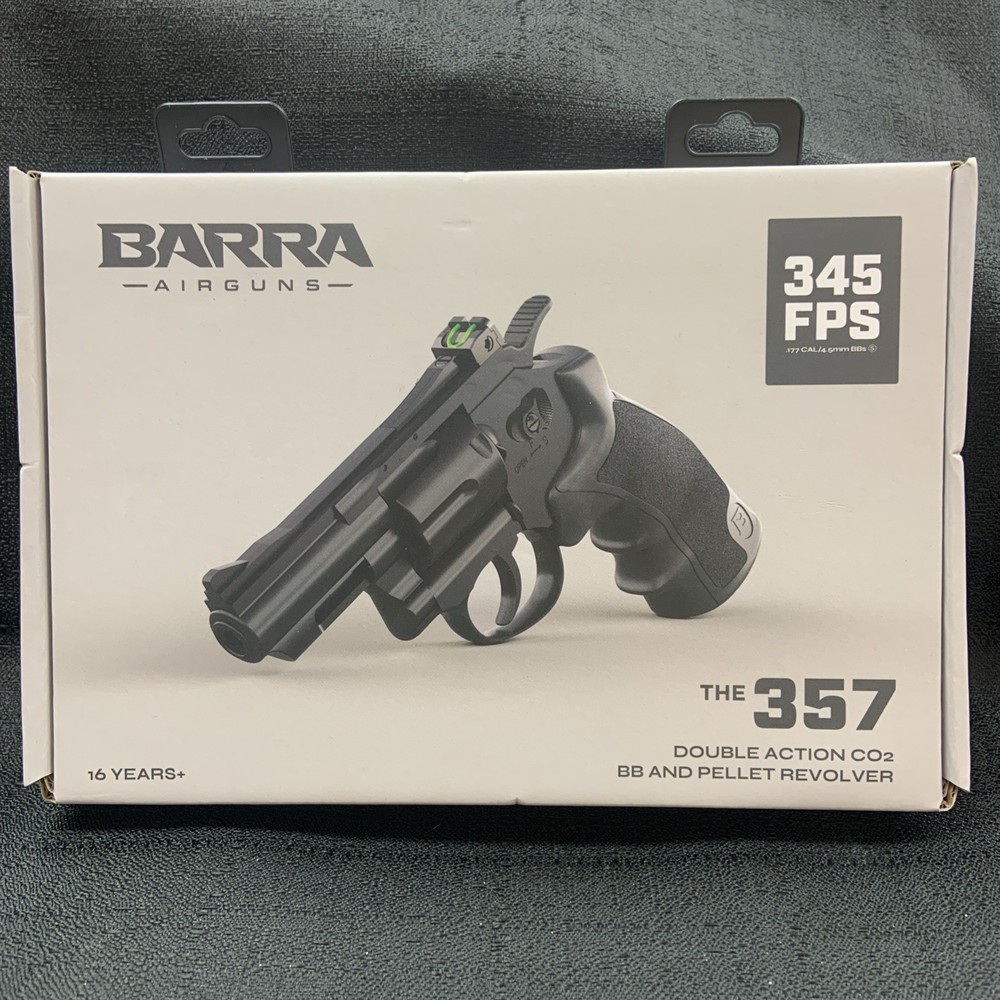 BARRA Airguns «The 357» Double Action CO² BB & Pellet Revolver BRAND NEW