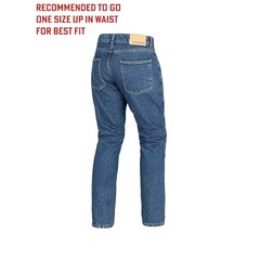 Men’s Riding Pants with CE LEVEL2 Armor – Dark Blue 34W x 32L Light Blue