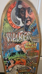 Vintage Walker Skateboard Chris Baucom Pro Deck