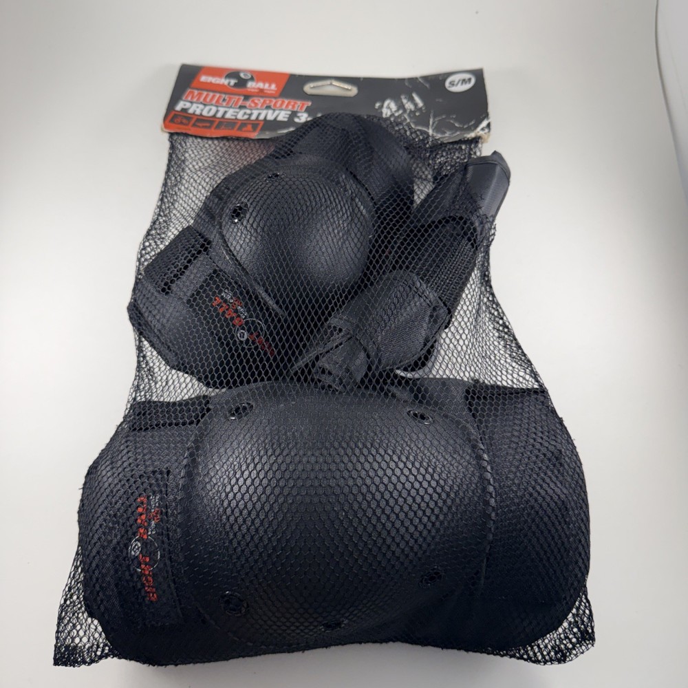 Eight Ball Multi-Sport Protective 3-Pack 14+ knee & elbow pads S/M New!
