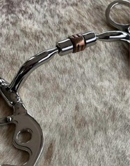 Short Shank 5” Mouth Comfort Jointed Snaffle Copper Rollers Horse Bit