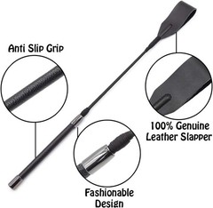 Genuine Leather Riding Crop Whip for Equestrian Excellence – 18 Inches