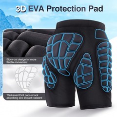 3D Hip Protective Snowboard Butt Pads Impact Shorts Tailbone Protection Crash…