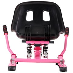 Hoverboard Go-Kart Seat Attachment, Adjustable Frame, Pink