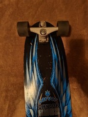Vintage Carver Taylor Knox Pro Model Surf Skateboard With Roundhouse Wheels