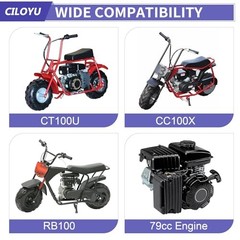 Throttle Control Linkage Bracket with Mini Bike Throttle Kit Compatible with