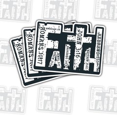 3Pcs Faith Cross Bible Verse Sticker Christian Bible Quotes Stickers Gifts Jesus