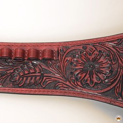 36 In Hilason Western Right Hand Gun Holster Rig 44/45 Cal Leather Cowboy