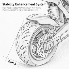 RS500 1000W Electric Scooter 35Miles Max Range 624Wh Battery Fingerprint Unlock