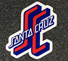 Santa Cruz Sticker Skateboard Sticker red and blue 3 inches OGSC si