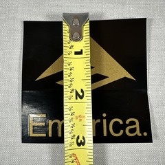 Vintage Emerica Black/Gold Block Skateboarding Sticker 3″ x 3″
