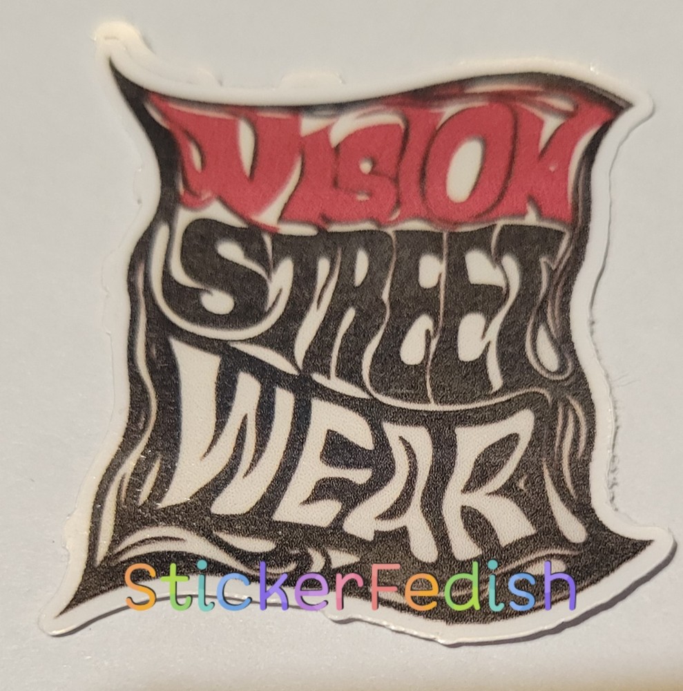 Vision Street Wear Stickers Lot Of 5 Vinyl Laminated Die-cut Surf Skate SK8