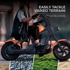 HYPER GOGO Electric Dirt Bike 10MPH Electric Motorcycle for Kids 6-17 Years Old
