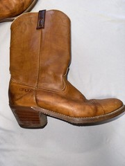 Vintage Dingo Men’s Tan Brown Leather Cowboy Western Boots
