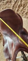 M.Toulouse 19 in seat, wide gullet. Older moder but good condition.