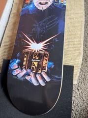 Supreme SS18 Hellraiser Skateboard Deck Black/Multicolor Box Logo Pinhead 8.5 “