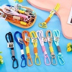 16Pcs Strong Braided Nylon Keychain Lanyard Bulk Mixed Color Paracord Keychai…