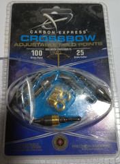 Carbon Express Crossbow adjustable field point 100 125 grain bolt practice tips